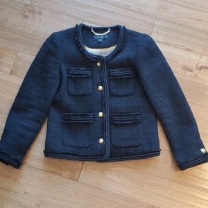 J.Crew Lady Blazer With Braided Fringe Trim 00